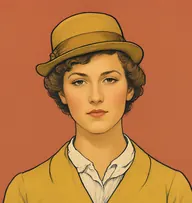 Illustrated portrait of Sarah: about 16