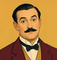 Illustrated portrait of Mr. Hubbard: about 45, sleek black, pomaded, thin on top, a claret tail coat with a mustard waistcoat
